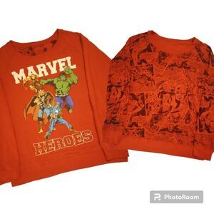 Marvel unisex reversible superhero long sleeve t-shirt